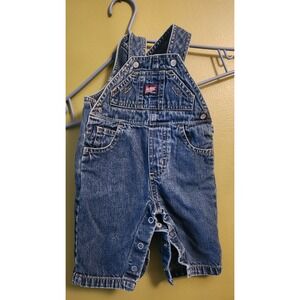 Osh Kosh Baby Blue Denim Overalls Baby 0-3  mos‎  Pockets